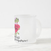 Froschmutter von Girl Tshirts und Geschenken Mattglastasse (VorderseiteRechts)
