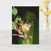 Froschnotecards Karte (Gelbe Blume)
