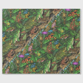 Froschpapier Geschenkpapier (Flach)