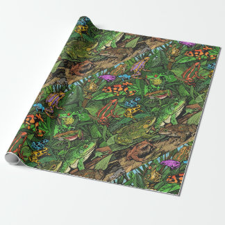Froschpapier Geschenkpapier
