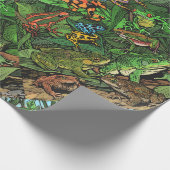 Froschpapier Geschenkpapier (Ecke)