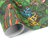 Froschpapier Geschenkpapier (Rolleneckpunkt)