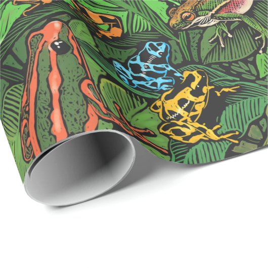 Froschpapier Geschenkpapier (Rolleneckpunkt)