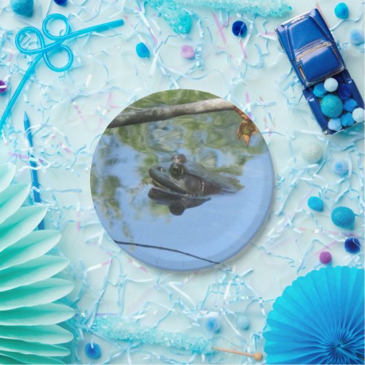 Froschpapierplatte Pappteller (Party)