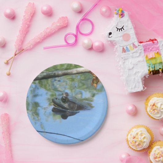 Froschpapierplatte Pappteller (Party)
