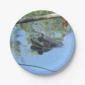 Froschpapierplatte Pappteller (Vorderseite)