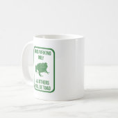 Froschparkplatz nur ein Zeichen funny Grafik Kaffeetasse (Vorderseite Links)