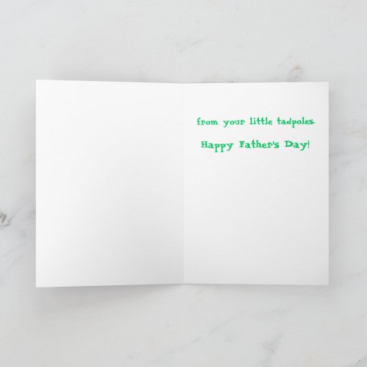 Froschpatte Karte (Innenseite)