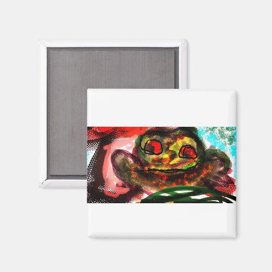 Froschpilz Magnet (Vorderseite/Rückseite)