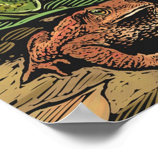 Froschposter Poster (Ecke)