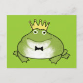 Froschprinz - Der schöne, gekrönte Amphibien erwar Postkarte (Vorderseite)