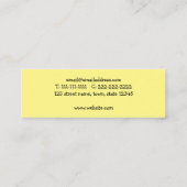 Froschprinz Funny Cartoon Green Mini Visitenkarte (Rückseite)