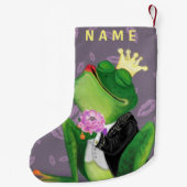 Froschprinz Funny Christmas Strumpf Individuelle N Kleiner Weihnachtsstrumpf (Rückseite)