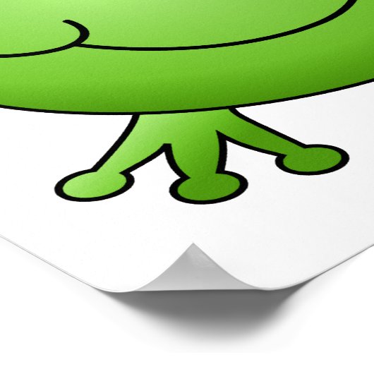 Froschprinz. Happy Frog. Poster (Ecke)