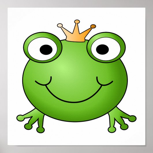 Froschprinz. Happy Frog. Poster (Vorne)