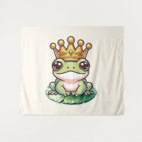 Froschprinz in Goldkrone Kinderzimmer-Saal
