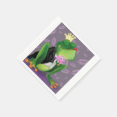 Froschprinz - Kiss - Funny Serviette (Ecke)