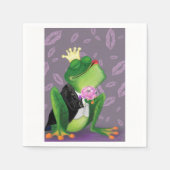 Froschprinz - Kiss Me - Funny Serviette (Vorderseite)