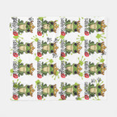 Froschprinz, Kiss mir Muster Fleecedecke (Vorderseite (Horizontal))