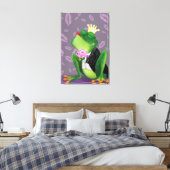 Froschprinz Kissy Valentine's Day Leinwand (Insitu (Schlafzimmer))