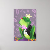 Froschprinz Kissy Valentine's Day Leinwand (Vorderseite)
