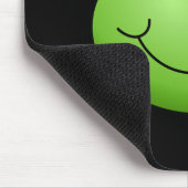 Froschprinz. Lächeln Frosch mit einer Krone. Mousepad (Ecke)