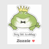 Froschprinz - Märchenheirat - Niedlicher Tofgrober Aufkleber (Blatt)