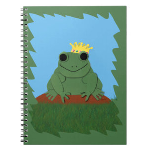 Froschprinz mit Krone Notizblock