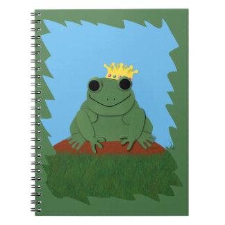 Froschprinz mit Krone Notizblock