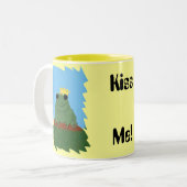Froschprinz mit Krone Zweifarbige Tasse (Vorderseite Links)