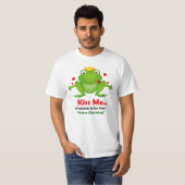 Froschprinz mit Kuss mir Text Männer im Shirt (Vorne ganz)