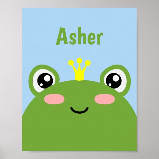 Froschprinz oder Prinzessin Poster (Vorne)