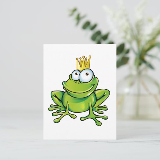 Froschprinz Postkarte (Stehend Vorderseite)