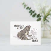 Froschprinz Postkarte (Stehend Vorderseite)