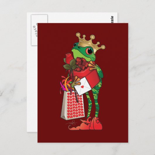 Froschprinz Postkarte (Vorne/Hinten)
