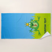 Froschprinz Strandtuch (Vorderseite)