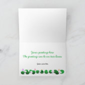 Froschprinz und Mermaid-Grußkarte Karte (Innenseite)