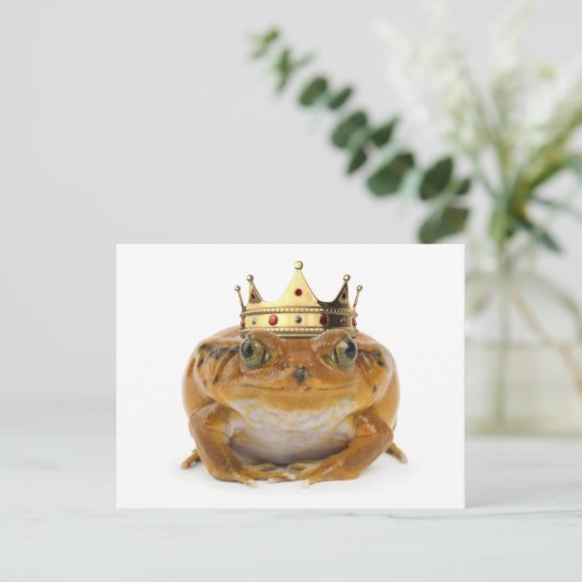 Froschprinz - Vorderseite Postkarte (Stehend Vorderseite)