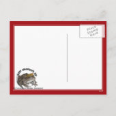 Froschprinz zum Valentinstag Feiertagspostkarte (Rückseite)