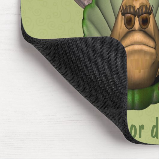 Froschprinzessin auf Throne Personalisiert Mousepad (Ecke)