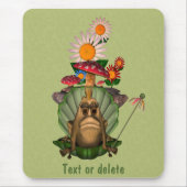 Froschprinzessin auf Throne Personalisiert Mousepad (Vorne)