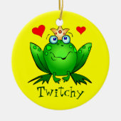 Froschprinzessin Cartoon Frösche Ornament (Vorne)