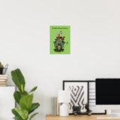 Froschprinzessin Kids Room Personalisiert Wall Pos Poster (Heimbüro)