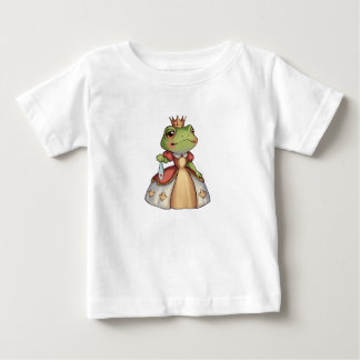 Froschprinzessin mit einer Krone und einem Kleid Baby T-shirt