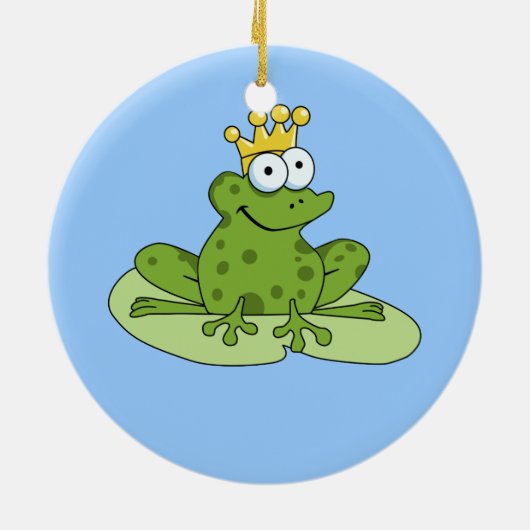 Froschprinzschmuck Keramik Ornament (Hinten)