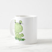 Froschprodukte der Liebe "niedliche Frösche" Kaffeetasse (Vorderseite Links)