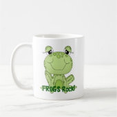 Froschprodukte der Liebe "niedliche Frösche" Kaffeetasse (Links)