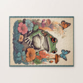 Froschpuzzle für Cotgore - Whimsical Vintag Jigsaw Puzzle (Horizontal)