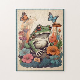 Froschpuzzle für Cotgore - Whimsical Vintag Jigsaw Puzzle