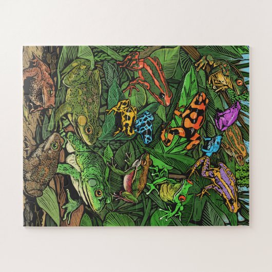 Froschpuzzle leicht puzzle (Horizontal)